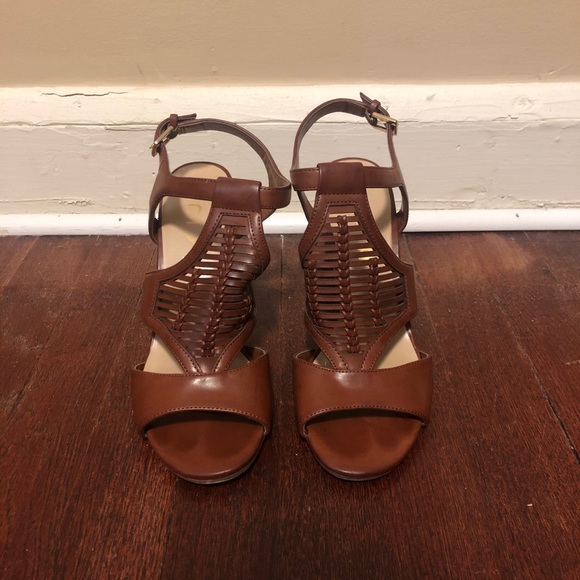 Brown Wooden Heels - Picture 2 of 3